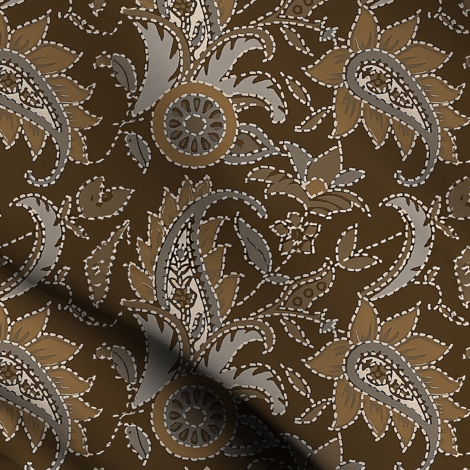 Brown Bloom Grid
